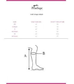 PÉNÉLOPE Pénélope Prisca Half Chaps -Equestrian Clothing Store prisca half chaps size 31209.1691198761