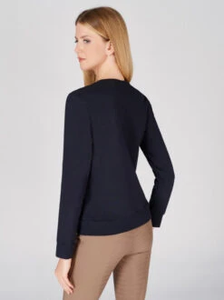 Vestrum Procida Horse Sweatshirt -Equestrian Clothing Store procida horse sweater navy back W6722 65038 00079 vestrum 40044.1681613481