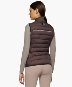 Cavalleria Toscana Team Puffer Vest -Equestrian Clothing Store puffer vest burgundy back GLD266 NY092 3A00 CT 35544.1660260831