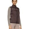 Cavalleria Toscana Team Puffer Vest -Equestrian Clothing Store puffer vest burgundy side GLD266 NY092 3A00 CT 49039.1660262962