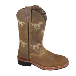 Kids Smoky Mountain Horse Embroidery Boots -Equestrian Clothing Store rancher horse embroidery square toe 3882 smoky mtn 14215.1628885704