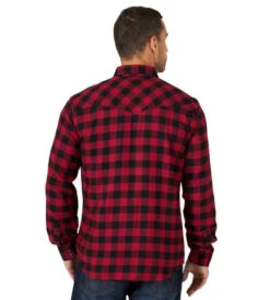 Men's Wrangler Retro Red Buffalo Plaid Shirt -Equestrian Clothing Store retro buffalo plaid ls red back 112318785 wrangler 92161.1663012402