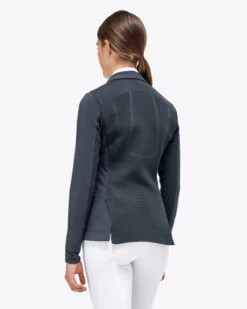 Cavalleria Toscana REVO Lite Tech Zip Jacket -Equestrian Clothing Store revo lite tech zip blue grey back GGD037 JC019 8B00 cavalleria toscana 52124.1659742564
