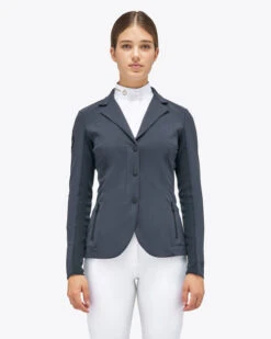 Cavalleria Toscana REVO Lite Tech Zip Jacket -Equestrian Clothing Store revo lite tech zip blue grey front GGD037 JC019 8B00 CT 02164.1659742568