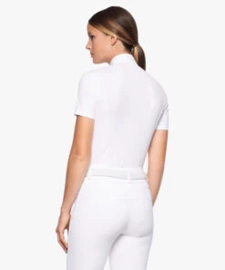 Cavalleria Toscana REVO Premier Polo Short Sleeve 10 Cavalleria Toscana REVO Premier Polo Short Sleeve -Equestrian Clothing Store revo premier polo ss white back POD298 JC033 0001 CT 99947.1659744775
