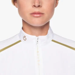 Cavalleria Toscana REVO Premier Polo Short Sleeve 12 Cavalleria Toscana REVO Premier Polo Short Sleeve -Equestrian Clothing Store revo premier polo ss white front detail POD298 JC033 0001 cavalleria toscana 04933.1659744788