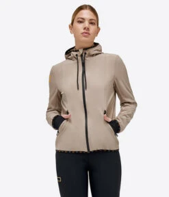 RG Hooded Softshell Jacket 13 RG Hooded Softshell Jacket -Equestrian Clothing Store rg hood jacket hazelnut front crop SSW001 JS005 1005 riders gene 62773.1686191301