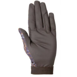 HKM Allure Riding Gloves -Equestrian Clothing Store riding gloves allure dark brown palm 2100 DARK BROWN hkm 13582.1651102716