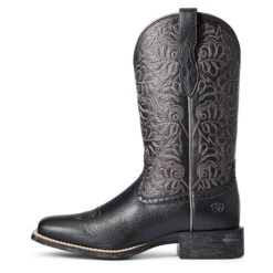 Ariat Round Up Remuda Western Boot -Equestrian Clothing Store round up remuda black side 10034024 ariat 97748.1605142776