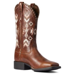 Ariat Round Up Skyler Western Boot 12 Ariat Round Up Skyler Western Boot -Equestrian Clothing Store round up skyler canyon 3 4 instep 10038327 ariat 60346.1636495259
