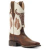 Ariat Round Up Southwest StretchFit Western Boot -Equestrian Clothing Store round up sw stretchfit brown.wh inside 10044434 ariat 00921.1677192554
