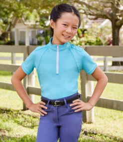 Girls RJ Classics Sasha Jr 37.5 Training Shirt -Equestrian Clothing Store sasha jr 37.5 training ss seaside rider SAJ546 rj classic 78947.1670957554