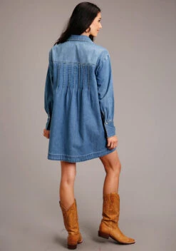 Stetson Denim Shirt Style Dress -Equestrian Clothing Store shirt style dress denim back 1105705942031 stetson 76591.1678216297