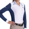 Romfh Signature Show Shirt Long Sleeve -Equestrian Clothing Store signature ls show shirt navy.wht detail 475106 romfh 73515.1684889010