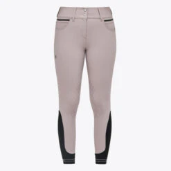 Cavalleria Toscana Silicone Logo Breeches Knee Grip -Equestrian Clothing Store silicone print ct breeches blush front PAD175 JE010 1A00 cavalleria toscana 89699.1659819170