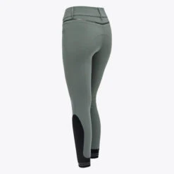 Cavalleria Toscana Silicone Logo Breeches Knee Grip -Equestrian Clothing Store silicone print ct breeches green back PAD175 JE010 5F00 cavalleria toscana 93195.1659818295