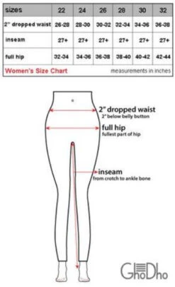 GhoDho Adena Breeches Grip Full Seat -Equestrian Clothing Store size chart breeches ghodho 74792.1656450109