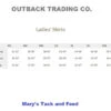 Outback Trading Avery Big Shirt -Equestrian Clothing Store size chart ladies shirt outback 59593.1664667292
