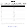 KASK Kooki Helmet -Equestrian Clothing Store size guide kooki helmet kask 10404.1631828785