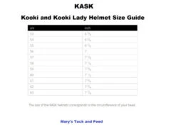 KASK Kooki Lady Helmet -Equestrian Clothing Store size guide kooki helmet kask 28491.1631829723