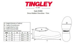 Tingley Weather Fashions Rubber Overshoes For Men 7 Tingley Weather Fashions Rubber Overshoes For Men -Equestrian Clothing Store size guide tingley 95459.1568064920