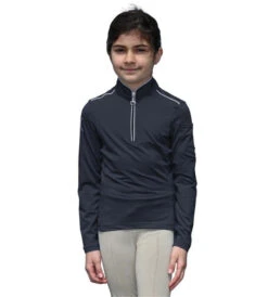 Girls Chestnut Bay SkyCool Shirt Long Sleeve -Equestrian Clothing Store skycool shirt LS night sky rider CB8000Y chestnut bay 96569.1663624637