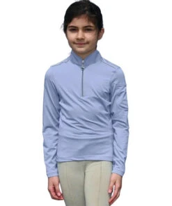 Girls Chestnut Bay SkyCool Shirt Long Sleeve -Equestrian Clothing Store skycool shirt LS wisteria chestnut bay 39607.1663624643