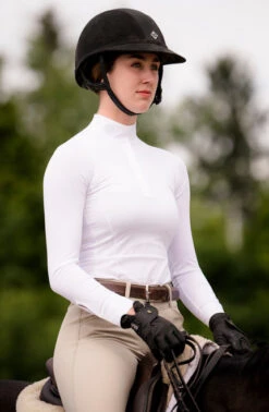TKEQ Sloan Competition Top 9 TKEQ Sloan Competition Top -Equestrian Clothing Store sloan competition top white front TKEQ 83657.1662852101