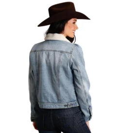 Stetson Ladies Sherpa Denim Jacket 7 Stetson Ladies Sherpa Denim Jacket -Equestrian Clothing Store stetson denim jacket denim back 1109805940075 stetson 15584.1665015849