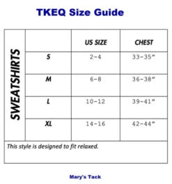 TKEQ Hunter Land Sweatshirt -Equestrian Clothing Store sweatshirts size guide tkeq 48989.1653250864