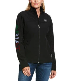 Ariat Team Softshell Mexico Jacket 17 Ariat Team Softshell Mexico Jacket -Equestrian Clothing Store team mexico jacket black front 10031428 ariat 02175.1673560284