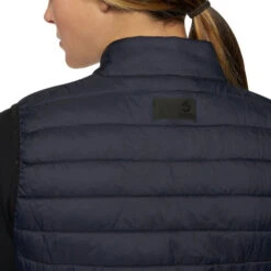 Cavalleria Toscana Team Red Stripe Quilted Vest -Equestrian Clothing Store team red stripe vest navy back GLD250 NY086 7901 CT 37404.1642285548