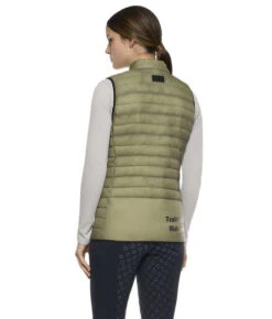 Cavalleria Toscana Team Red Stripe Quilted Vest -Equestrian Clothing Store team stripe vest verde back GLD250 NY086 5D00 CT 48542.1642285535