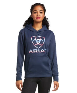 Ariat TEK Hoodie 9 Ariat TEK Hoodie -Equestrian Clothing Store tek hoodie blue nights front 10039793 ariat 76899.1653605127
