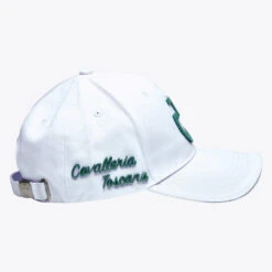 Cavalleria Toscana Tufted Stitch Cap -Equestrian Clothing Store tuffed stitch cap white green side CPU025 GA025 015L cavalleria toscana 00863.1678573886
