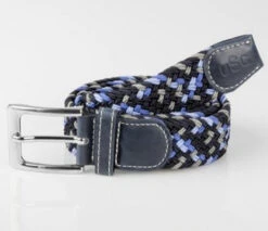 USG Casual Stretch Belts -Equestrian Clothing Store usg casual stretch belt navy grey blue 83959.1589058435