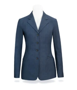 RJ Classics Victory Ladies Show Coat 9 RJ Classics Victory Ladies Show Coat -Equestrian Clothing Store victory show coat navy plaid front V3021 rjclassics 33892.1659024692
