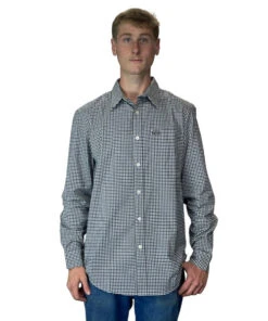 Men's Kimes Ranch Welton Mini Check Shirt -Equestrian Clothing Store welton mini check ls hero kimes 51655.1669087723