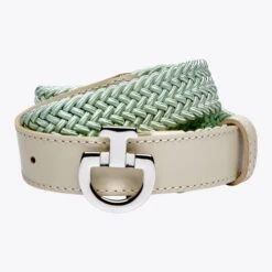 Cavalleria Toscana Elastic Belt CT Buckle -Equestrian Clothing Store womens elastic belt ct clasp white teal hero CIN046 EL007 5L1B cavalleria toscana 21929.1678913402