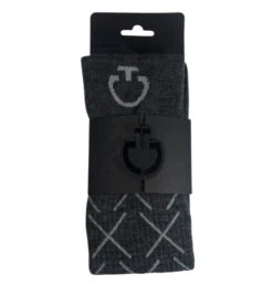 Cavalleria Toscana Logo Wool Socks -Equestrian Clothing Store wool socks logo grey package CZN038 AB038 8980 CT 52233.1671504596