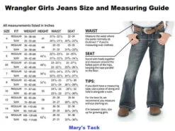 Girls Wrangler Claire Bootcut Jean 9 Girls Wrangler Claire Bootcut Jean -Equestrian Clothing Store wrangler girl jeans size chart 26360.1666668756