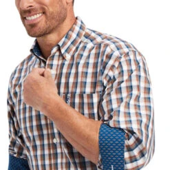 Men's Ariat Wrinkle Free Shirt Long Sleeve 18 Men's Ariat Wrinkle Free Shirt Long Sleeve -Equestrian Clothing Store wrinkle free ls sequoia side detail 10041572 ariat 26879.1659988719