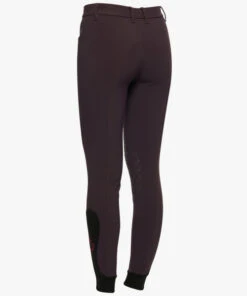 Girls Cavalleria Toscana Orbit Logo Breeches -Equestrian Clothing Store youth ct orbit breeches dk.purp back PAA016 JE010 3A00 cavalleria toscana 54742.1668822657