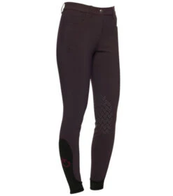 Girls Cavalleria Toscana Orbit Logo Breeches -Equestrian Clothing Store youth ct orbit breeches dk.purp side PAA016 JE010 3A00 cavalleria toscana 20934.1668822651