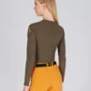 Vestrum Zocca Training Top -Equestrian Clothing Store zocca ls training top khaki back W6585 60002 00621 vestrum 89151.1681609417